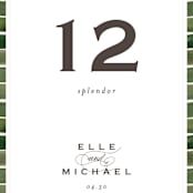 "Wildflower" - Table Numbers in Almond by Leah Bisch - Detail