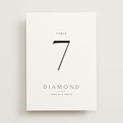 "Rhythmic" - Table Numbers in Simply White by Jennifer Postorino - Front