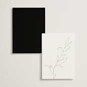 "Rhythmic" - Table Numbers in Simply White by Jennifer Postorino - Back of Card Options