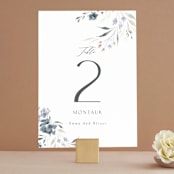 "Violet Cascade" - Table Numbers in Violet by Nicoletta Savod - Front