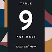 "Abstract Jewels" - Table Numbers in Noir by Maria Alou - Detail