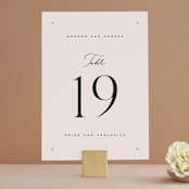 "Coco" - Table Numbers in Linen by Carly Reed Walker - Front
