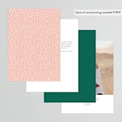 "Bold Type" - Table Numbers in Parrot by Owl and Toad - Back of Card Options