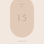 "Sunset Beach" - Table Numbers in Sand by Owl and Toad - Detail