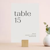 "Align" - Table Numbers in Linen by JoAnn Jinks - Front
