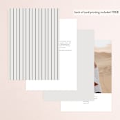 "Align" - Table Numbers in Linen by JoAnn Jinks - Back of Card Options