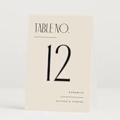 "All Type" - Table Numbers in Daydream by Pixel and Hank - Folded