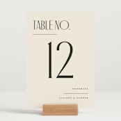 "All Type" - Table Numbers in Daydream by Pixel and Hank - Displayed (stand not included)