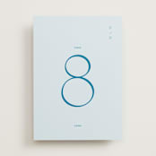 "Juniper" - Table Numbers in Capri by Blustery August - Front