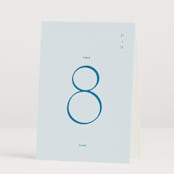 "Juniper" - Table Numbers in Capri by Blustery August - Folded