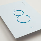 "Juniper" - Table Numbers in Capri by Blustery August - Detail