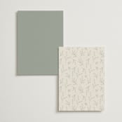 "Soft Arch" - Table Numbers in Sage by Erica Krystek - Back of Card Options