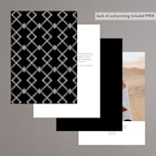"Modern Type" - Table Numbers in Moon by Heather Cairl - Back of Card Options