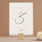 "ridge" - Table Numbers in Natural by Kate Ahn - Front