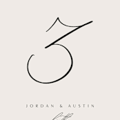 "ridge" - Table Numbers in Natural by Kate Ahn - Detail