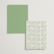 "Floral Arch" - Table Numbers in Greenery by Phrosné Barwood - Back of Card Options