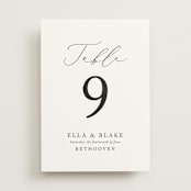 "Breathe" - Table Numbers in Linen by Jennifer Postorino - Front