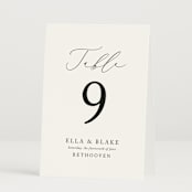 "Breathe" - Table Numbers in Linen by Jennifer Postorino - Folded