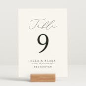 "Breathe" - Table Numbers in Linen by Jennifer Postorino - Displayed (stand not included)
