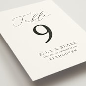 "Breathe" - Table Numbers in Linen by Jennifer Postorino - Detail