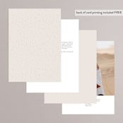"Mountains" - Table Numbers in Ivory by Angela Thompson - Back of Card Options