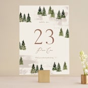 "Into the Forest" - Table Numbers in Cream by Alethea and Ruth - Front