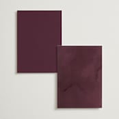"Dried Floral Wreath" - Table Numbers in Cabernet by Erin Deegan - Back of Card Options