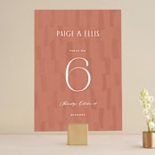 "Echo" - Table Numbers in Rust by Jennifer Wick - Front
