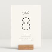 "Ashbury" - Table Numbers in Ink by Kristie Kern - Displayed (stand not included)