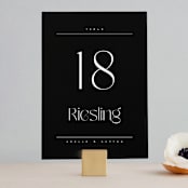 "Brooks" - Table Numbers in Vanilla by Kristie Kern - Front