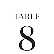 "dance moves" - Table Numbers in Tuxedo by Angela Garrick - Detail