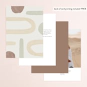 "Minimalist Shapes" - Table Numbers in Natural by Heather Cairl - Back of Card Options