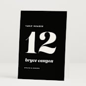 "Make it official" - Table Numbers in Panda by Lea Delaveris - Folded