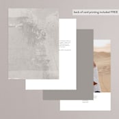 "Apropos" - Table Numbers in Au Lait by Design Lotus - Back of Card Options