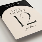 "Little party big love" - Table Numbers in Noir by Jessica Corliss - Detail