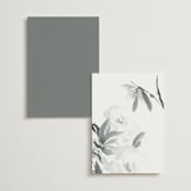 "When I Fall In Love" - Table Numbers in Snow Bright by Design Lotus - Back of Card Options