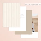 "Lakefront" - Table Numbers in Natural by Robert and Stella - Back of Card Options