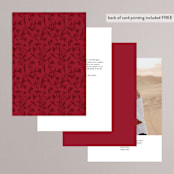 "Jaipur" - Table Numbers in Ruby by Mansi Verma - Back of Card Options