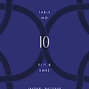 "Topkapi" - Table Numbers in Cobalt by Nazia Hyder - Detail