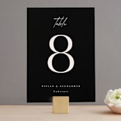 "Ascent" - Table Numbers in Ecru by Erica Krystek - Front