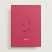 "Amor" - Table Numbers in Caliente by Owl and Toad - Front