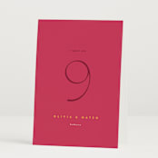 "Amor" - Table Numbers in Caliente by Owl and Toad - Folded
