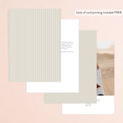 "Everything Love" - Table Numbers in Ebony by Louise Kay - Back of Card Options