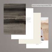"ataraxia" - Table Numbers in Ivory by Anastasia Makarova - Back of Card Options