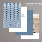 "AKARI" - Table Numbers in Wave by Melanie Kosuge - Back of Card Options
