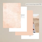 "New Blossoms" - Table Numbers in Peach by Olivia Raufman - Back of Card Options