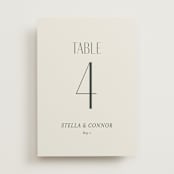 "Unity" - Table Numbers in Porcelain by Jennifer Postorino - Front