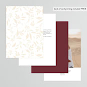 "Moment" - Table Numbers in Rose by Erin German - Back of Card Options