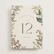 "Ellsworth" - Table Numbers in Natural by Jennifer Wick - Front