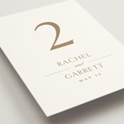 "Soft Sprigs" - Table Numbers in Champagne by Jennifer Postorino - Detail